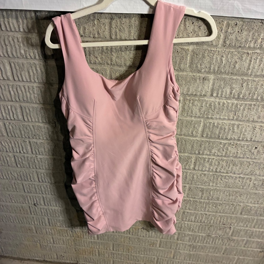 GUESS Pink Ruched Sheath Dress Sweetheart Valentines Sleeveless Mini Party‎ Sz 6